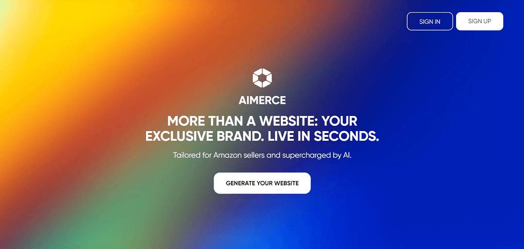 Aimerce is an AI-driven tool tailored for Amazon sellers, enabling quick creation of branded e-commerce sites. It offers features like simplified cataloging, AI-enhanced image editing, and product highlighting.