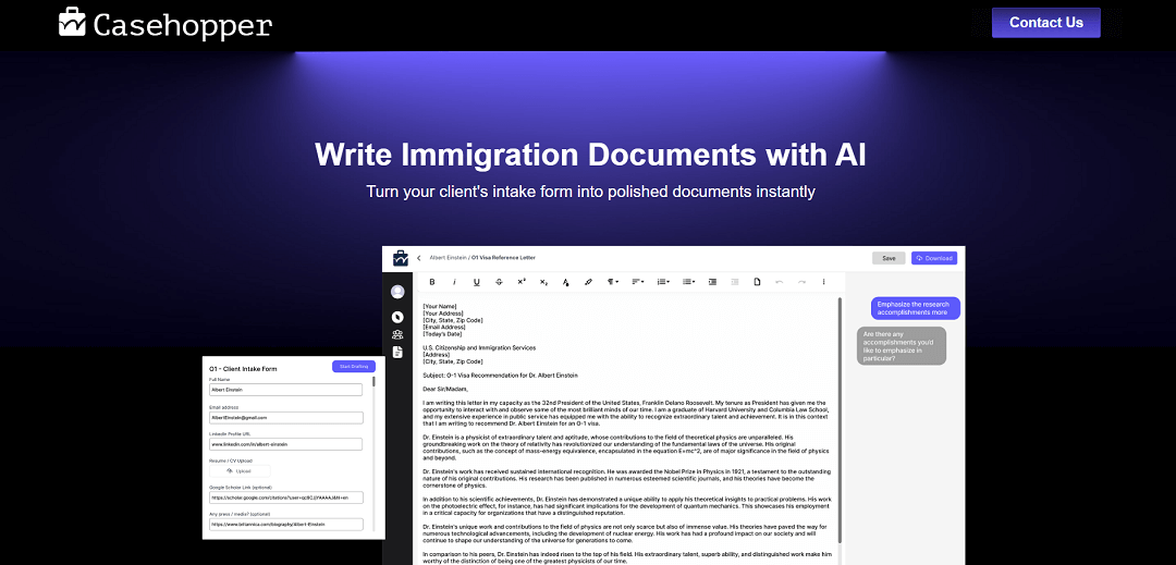 Introducing Casehopper, an AI-powered tool designed to revolutionize legal drafting processes. It enables users to efficiently revise legal documents, identify issues, and brainstorm solutions.