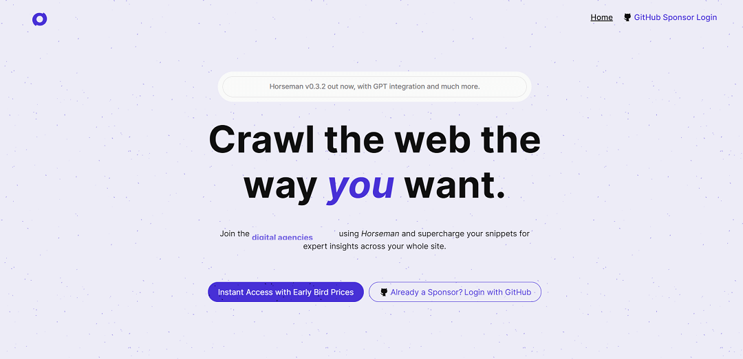 Horseman is an AI tool designed for customizable web crawling, now enhanced with GPT integration in its latest version (v0.3). Users can leverage GPT3.5 for web crawling and content analysis using prompts.