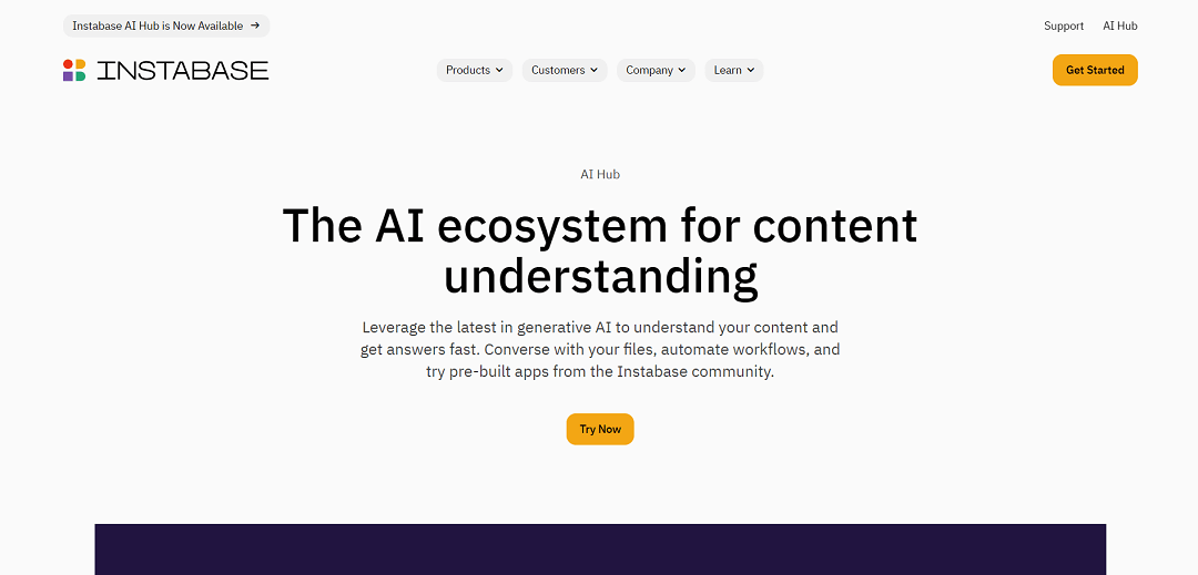 Instabase AI Hub is an innovative AI platform offering a wide range of AI-based solutions to streamline operations across industries like finance, insurance, healthcare, and the public sector.