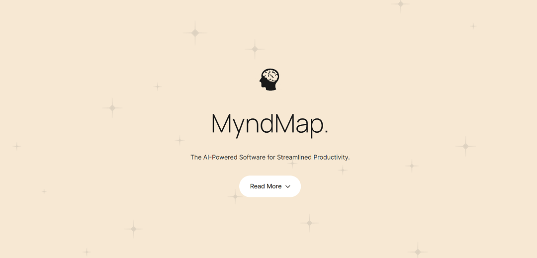 MyndMap is an AI-powered software designed to enhance productivity and well-being through personalized recommendations and support.