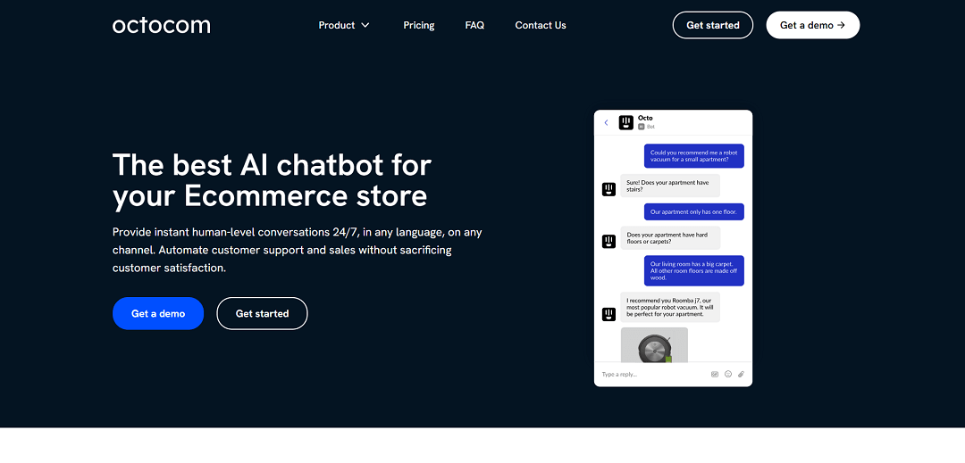 Octocom is an AI-powered chatbot tailor-made for eCommerce SMEs, designed to boost customer satisfaction and drive sales. Leveraging GPT technology, it's finely tuned to grasp each business's unique needs and products, easily integrating with major eCommerce platforms.