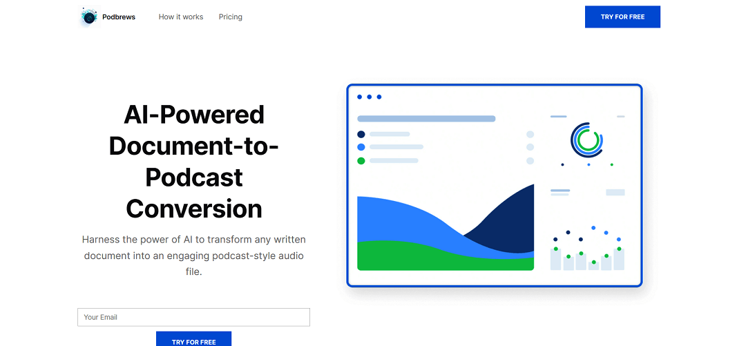 Podbrews is an AI-driven platform that converts text documents into podcast-style audio files, offering users a personalized listening experience. To use Podbrews, you simply upload a PDF document and choose a style that suits your preferences.