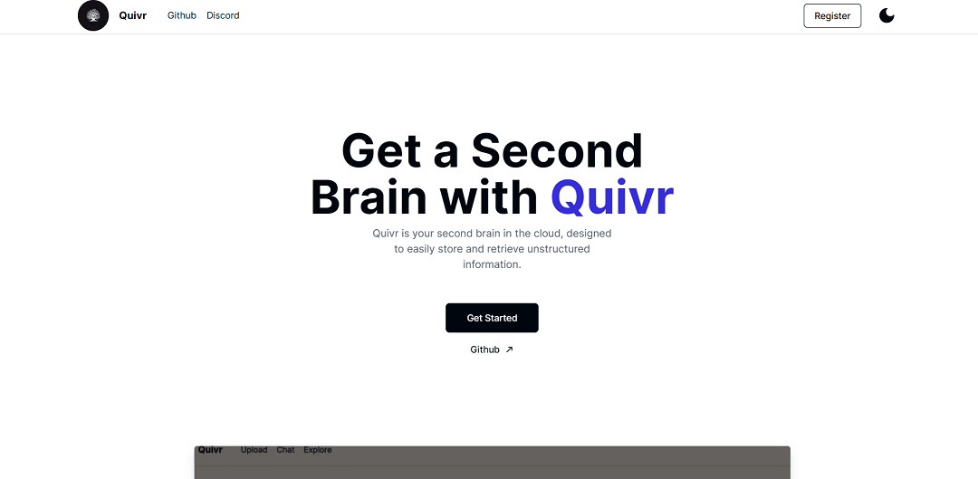 Quivr is a cloud-based tool that acts as a second brain, storing and retrieving unstructured information effortlessly.