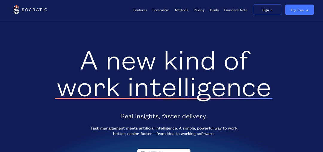 Socratic is an AI-powered tool that offers real-time insights for task management and software development, facilitating teams in tracking project health and progress efficiently.