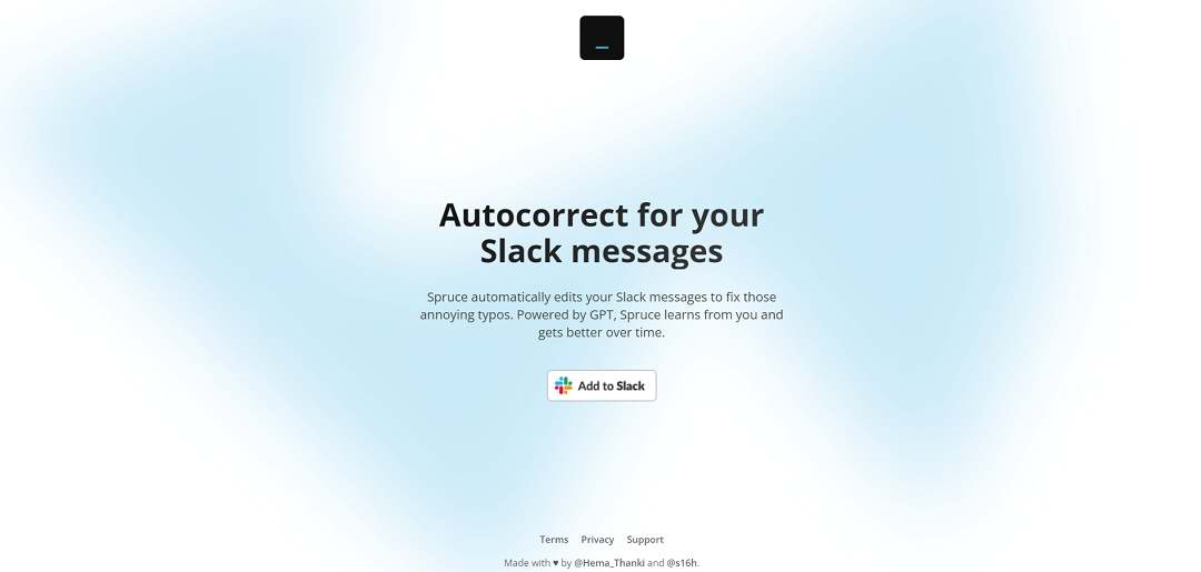 Spruce, an AI-driven tool, enhances Slack communication by automatically correcting typos using GPT technology. Learning from usage patterns, it refines autocorrect over time.