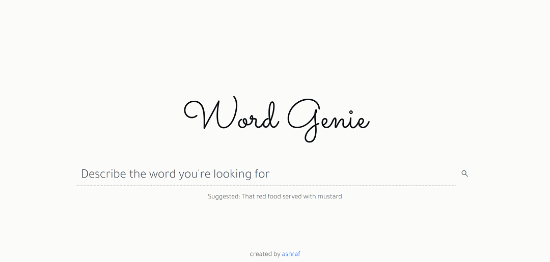 Word Genie is an advanced AI search tool that goes beyond simple keyword matching. It employs natural language processing to understand users' queries in a broader context.