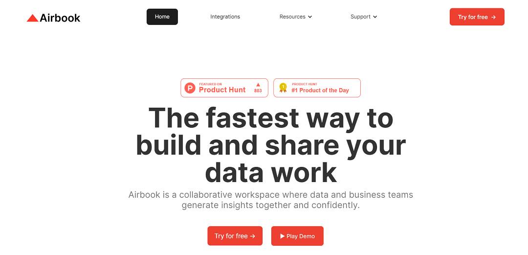 The fastest way to build and share your data work.