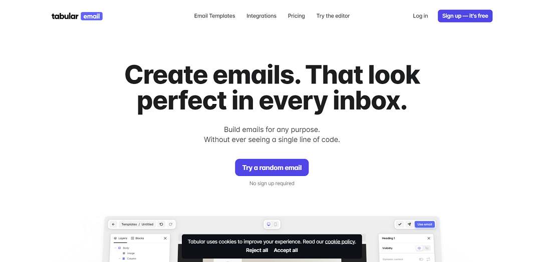 Create responsive on-brand emails - intuitively.