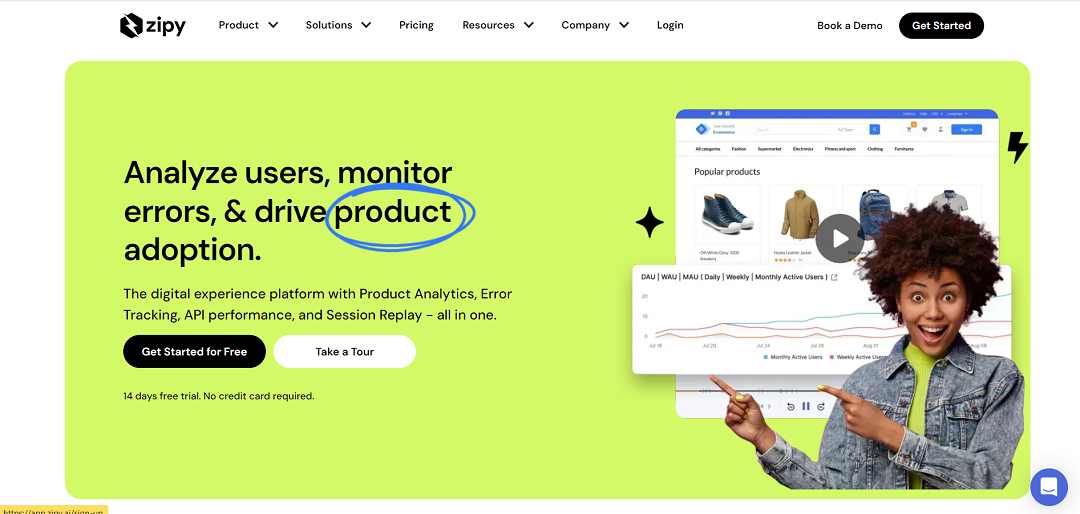 Zipy is a comprehensive digital experience platform designed for real-time error tracking, product analytics, API performance monitoring, and session replay.