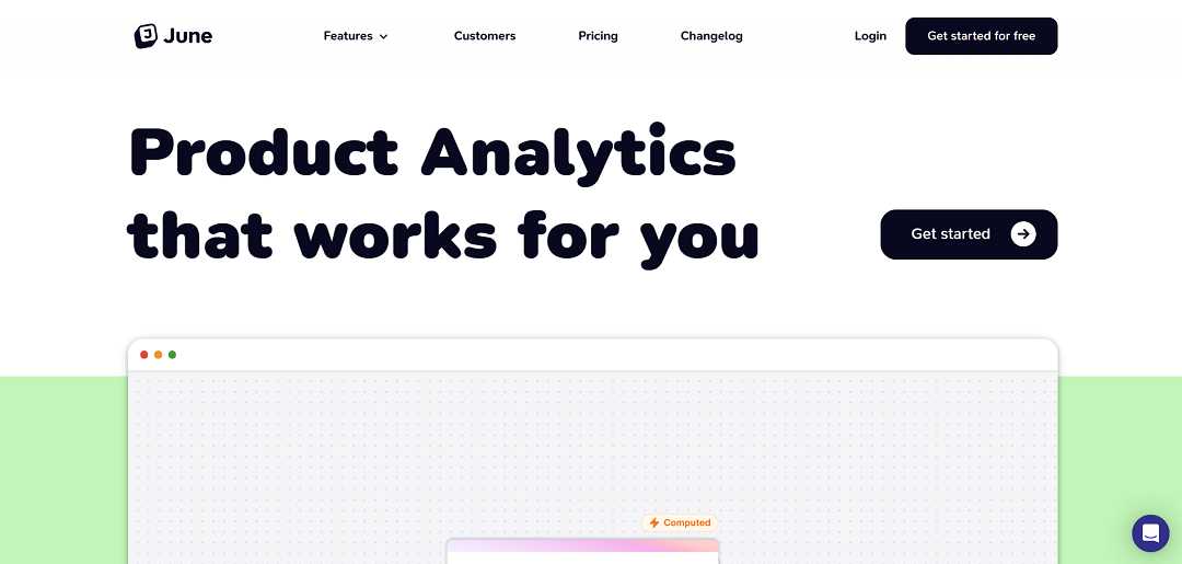 June is a cutting-edge product analytics platform tailored specifically for B2B SaaS businesses. It streamlines the analytics process, enabling companies to get started within minutes, whether integrating with existing tools like Segment, Amplitude, Mixpanel, or using June's own SDKs. 