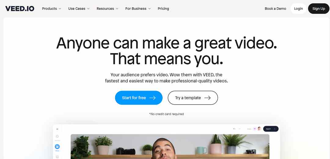 Veed.io emerges as a standout AI-driven online video editing platform, aiming to simplify and enhance the video creation process.