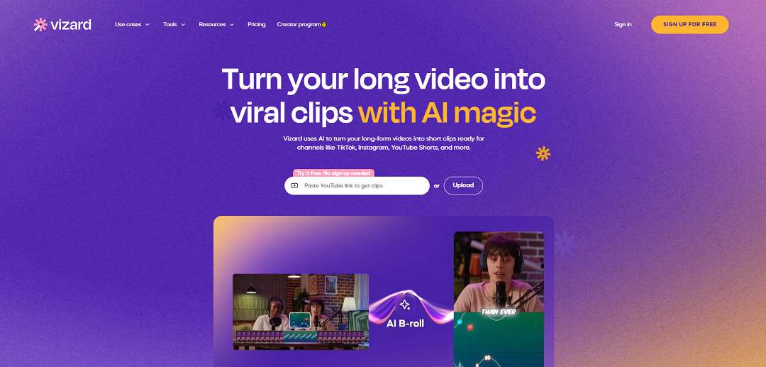 Vizard.ai is a cutting-edge, AI-driven video editing tool designed to streamline the creation of engaging social media content. 