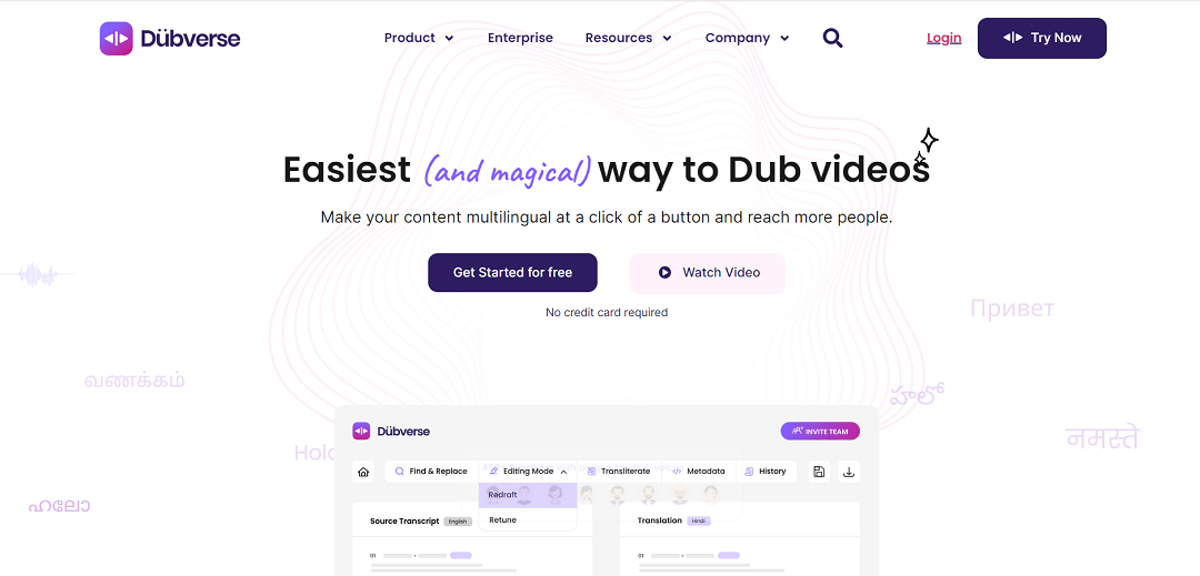 Dubverse, an AI-driven platform, revolutionizes the field of video content creation by facilitating multilingual dubbing and subtitle generation in real-time, enhancing the reach and engagement of videos globally.