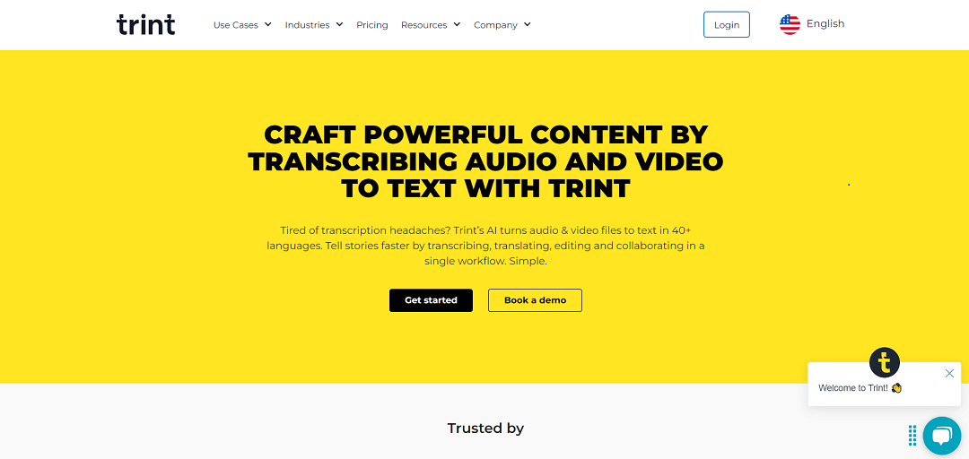 Trint is a sophisticated AI-powered transcription and content creation platform that significantly enhances the efficiency of converting audio and video files into text. 